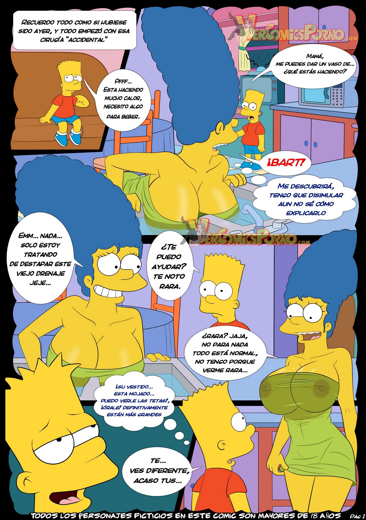1280px x 1814px - INCESTO Los Simpsons malas costumbres