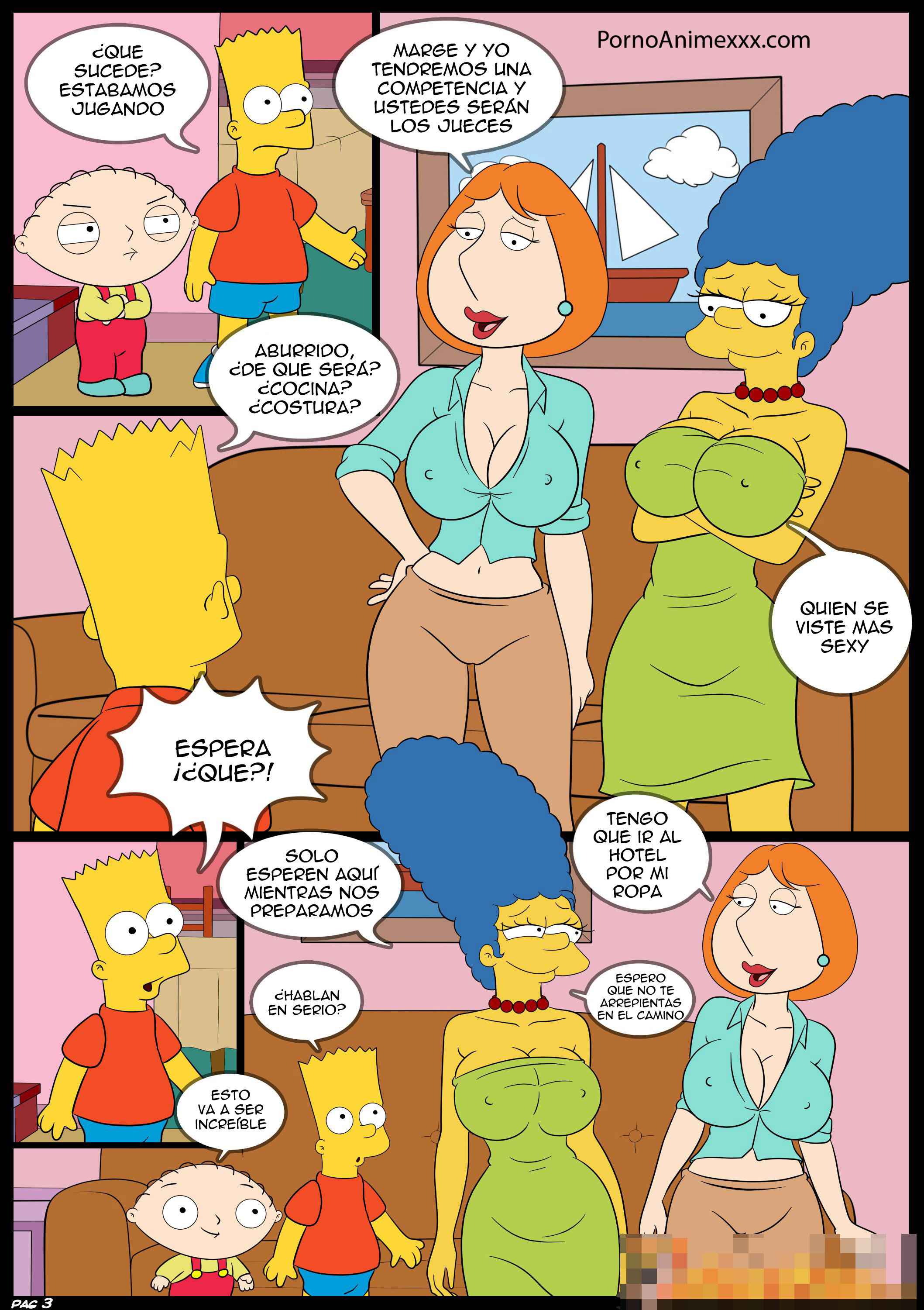 Chris Griffin Porn Comics - Lois Griffin vs Marge Simpson - Padre de Familia y Los ...